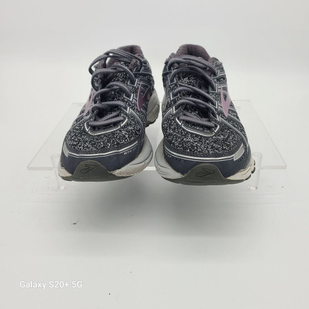 Brooks Adrenaline GTS 17 Womens 8 Black Pink Stability Running Shoes
